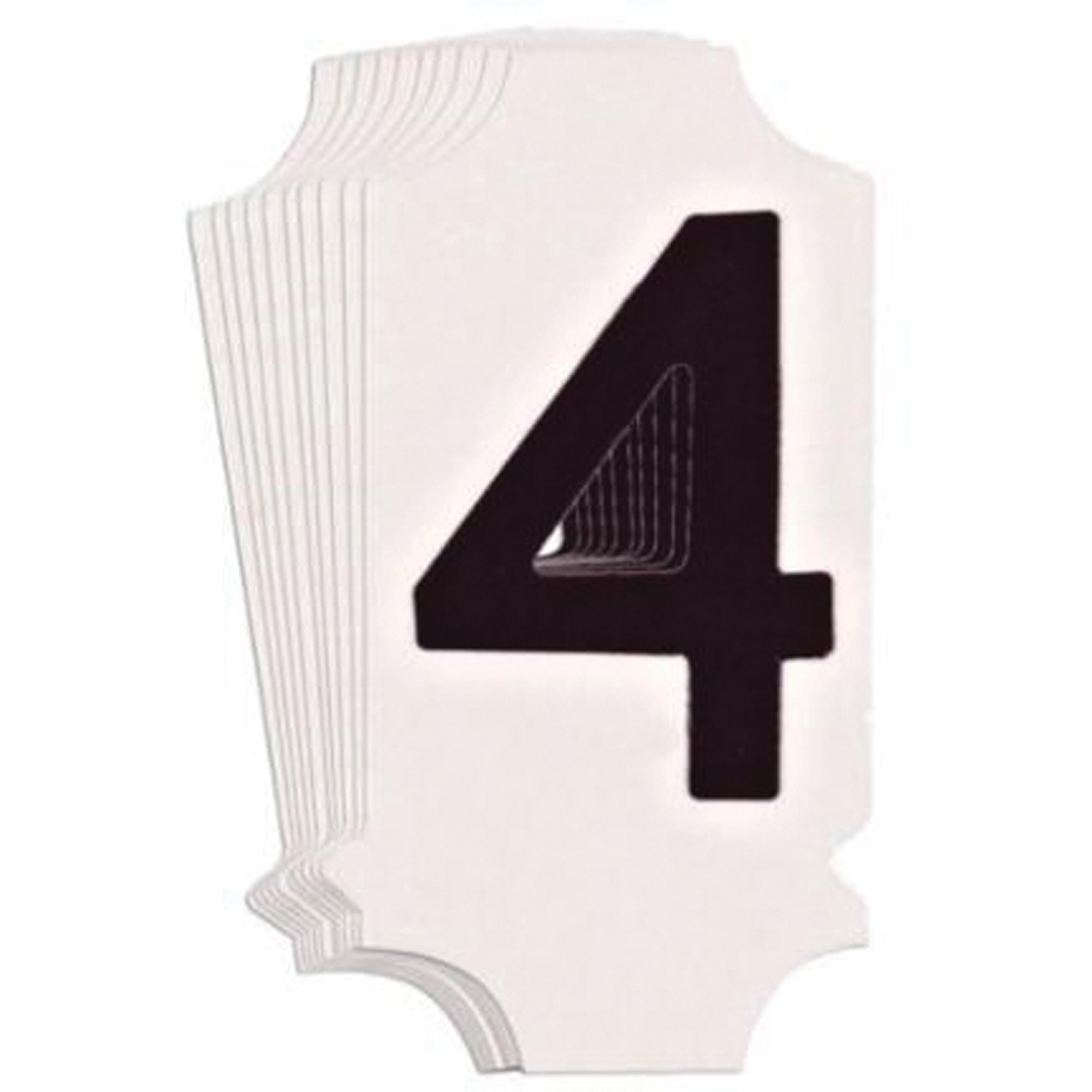 Étiquettes de lettres et chiffres gothiques individuels Quick-AlignMD, 4, 1" h, Noir