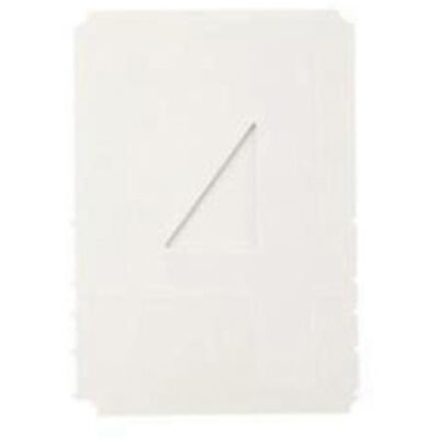 Étiquettes de lettres et chiffres gothiques individuels Quick-AlignMD, 4, 6" h, Blanc
