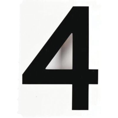 Étiquettes de lettres et chiffres gothiques individuels Quick-AlignMD, 4, 6" h, Noir