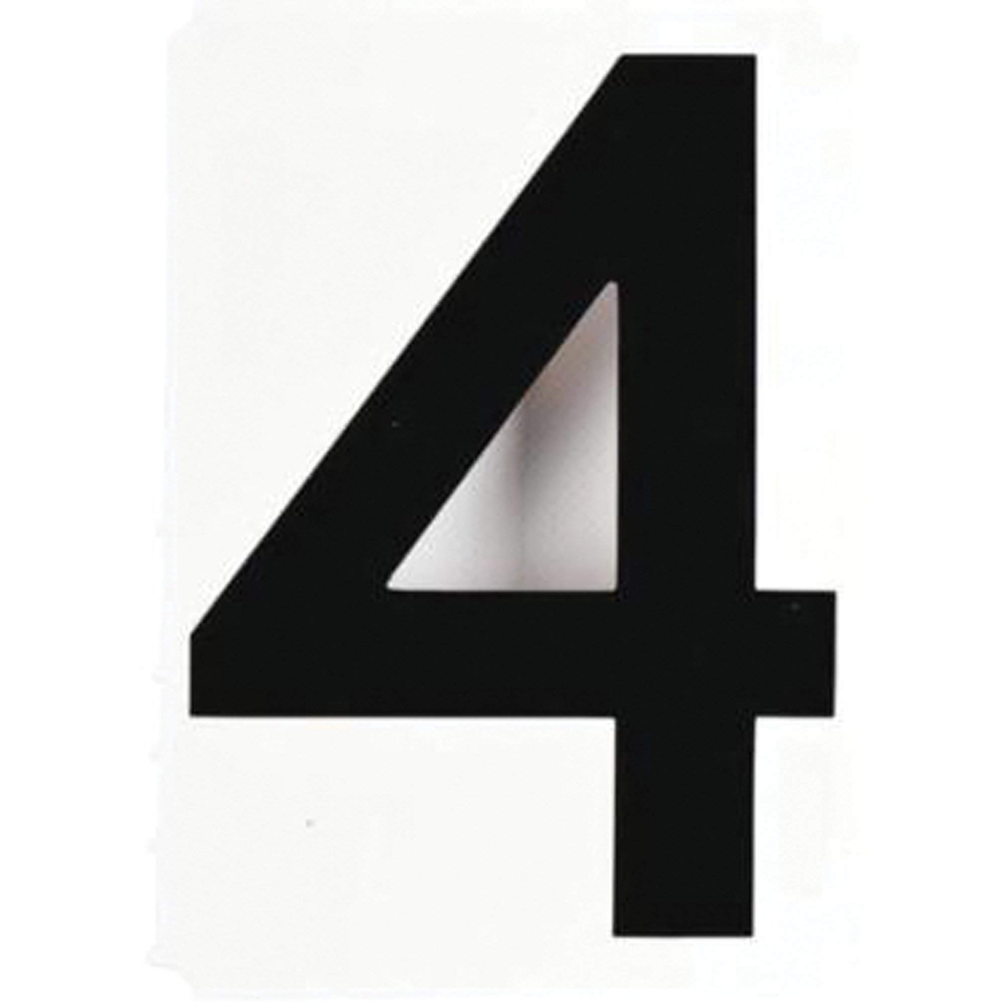 Étiquettes de lettres et chiffres gothiques individuels Quick-AlignMD, 4, 6" h, Noir