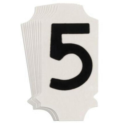 Étiquettes de lettres et chiffres gothiques individuels Quick-AlignMD, 5, 1" h, Noir