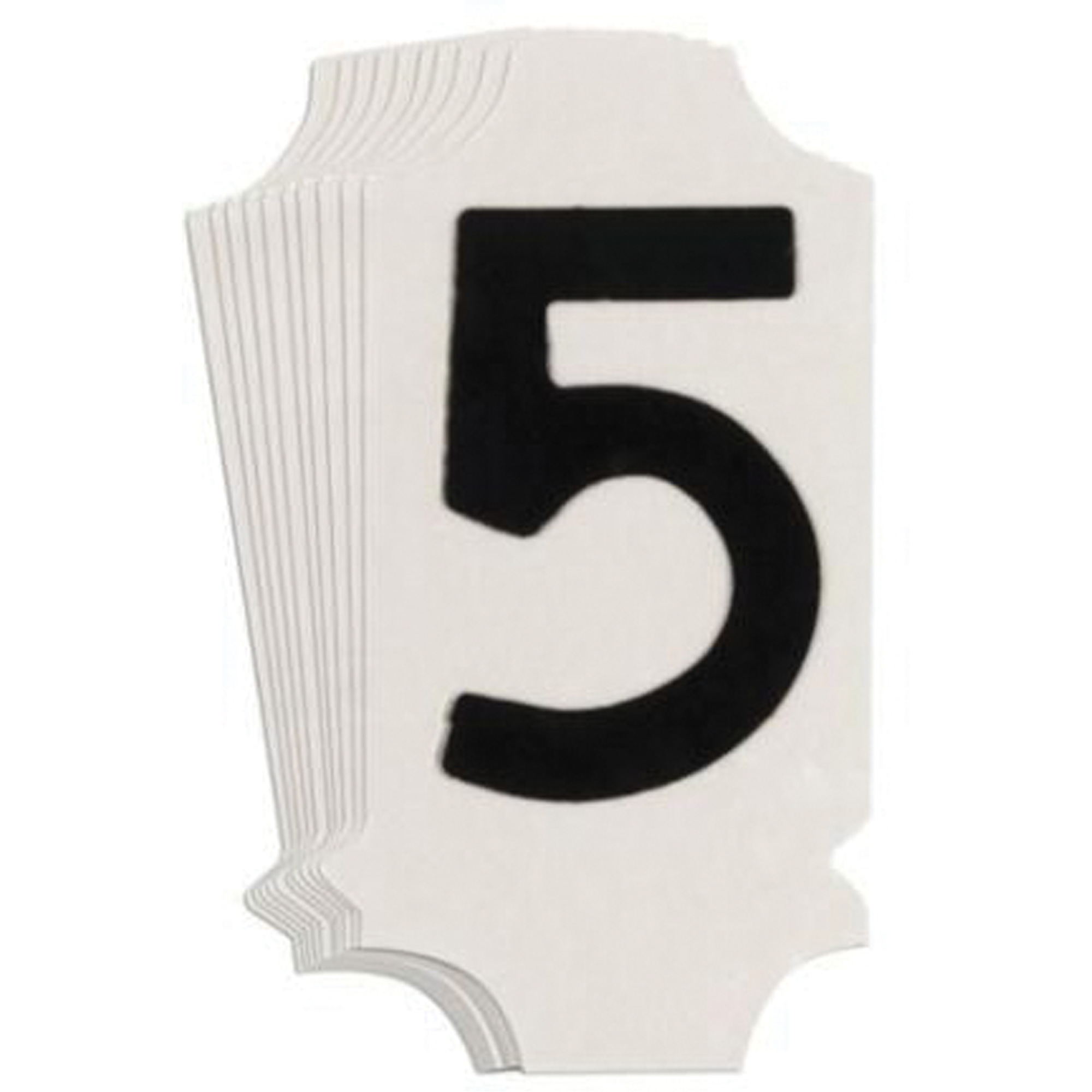 Étiquettes de lettres et chiffres gothiques individuels Quick-AlignMD, 5, 1" h, Noir