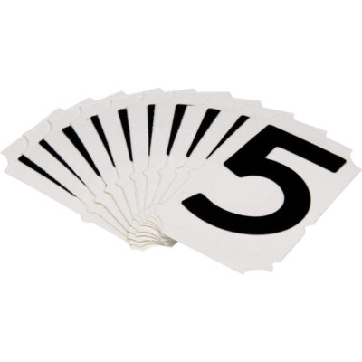 Étiquettes de lettres et chiffres gothiques individuels Quick-AlignMD, 5, 2" h, Noir