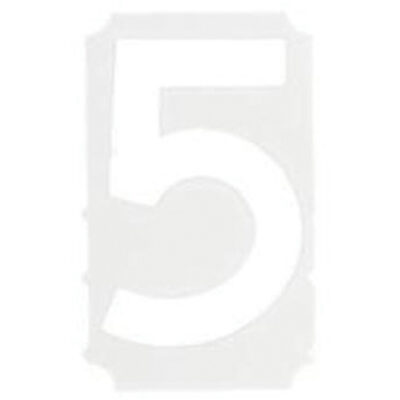 Étiquettes de lettres et chiffres gothiques individuels Quick-AlignMD, 5, 3" h, Blanc
