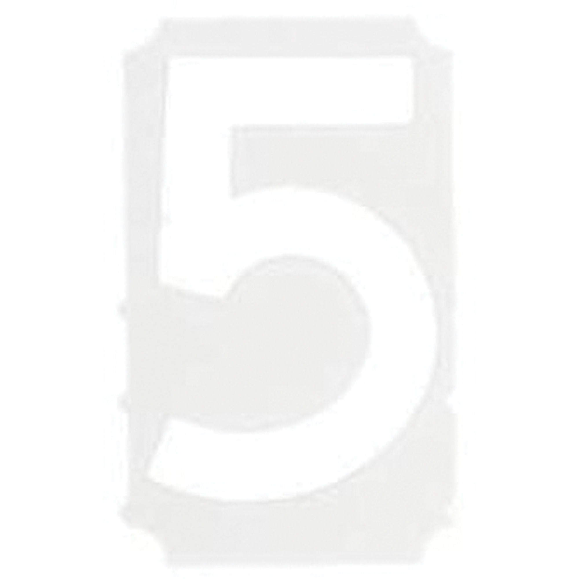 Étiquettes de lettres et chiffres gothiques individuels Quick-AlignMD, 5, 3" h, Blanc