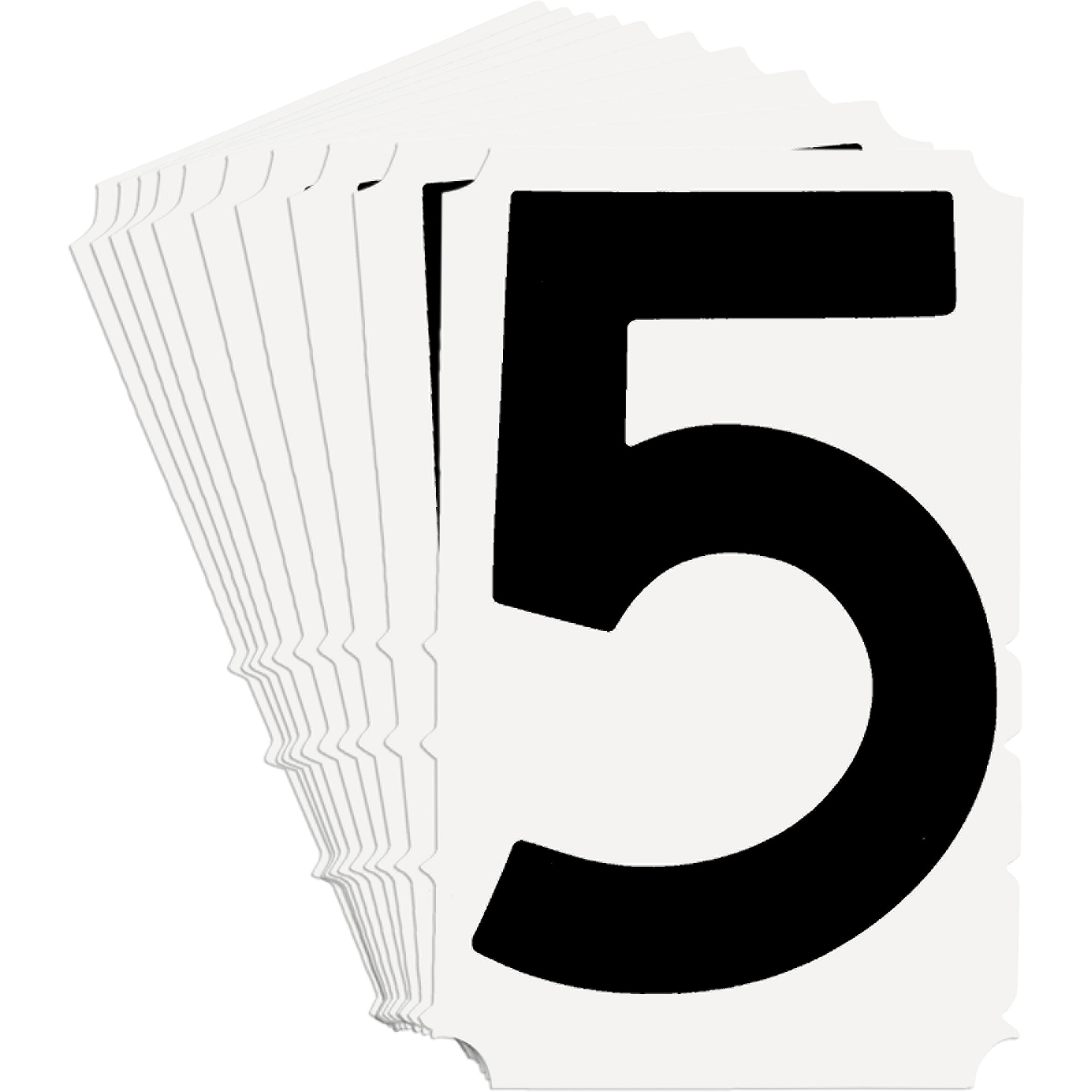 Étiquettes de lettres et chiffres gothiques individuels Quick-AlignMD, 5, 3" h, Noir