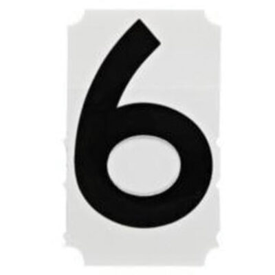 Étiquettes de lettres et chiffres gothiques individuels Quick-AlignMD, 6, 1" h, Noir