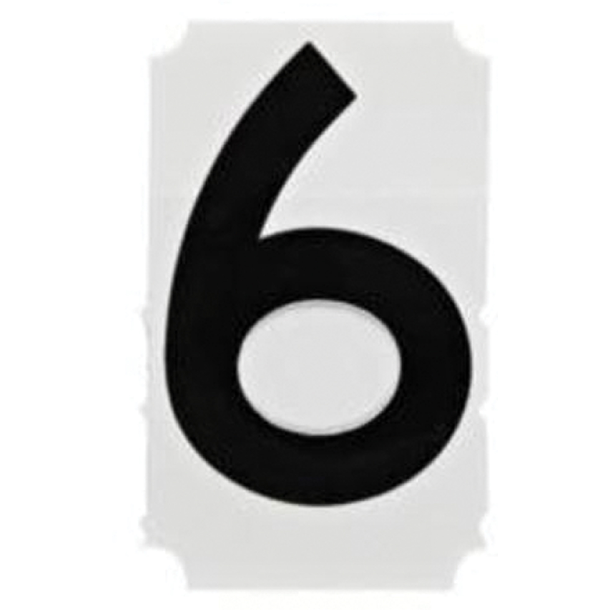 Étiquettes de lettres et chiffres gothiques individuels Quick-AlignMD, 6, 1" h, Noir