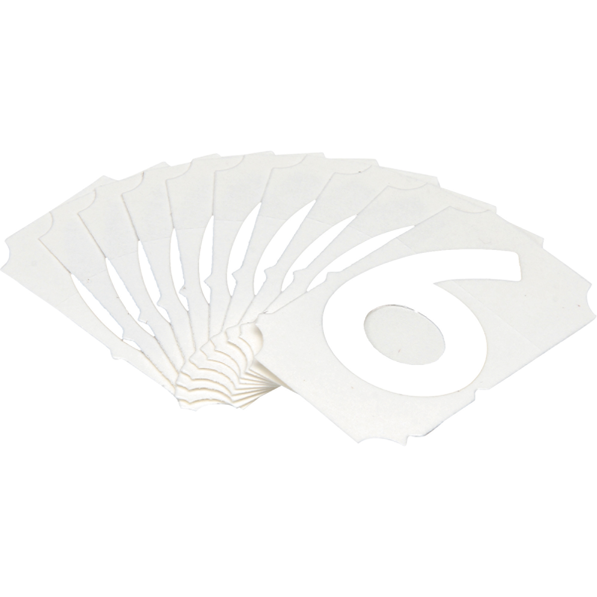 Étiquettes de lettres et chiffres gothiques individuels Quick-AlignMD, 6, 2" h, Blanc