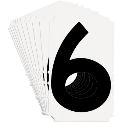 Étiquettes de lettres et chiffres gothiques individuels Quick-AlignMD, 6, 3" h, Noir