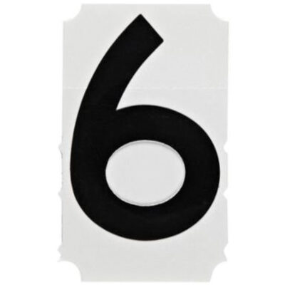 Étiquettes de lettres et chiffres gothiques individuels Quick-AlignMD, 6, 4" h, Noir