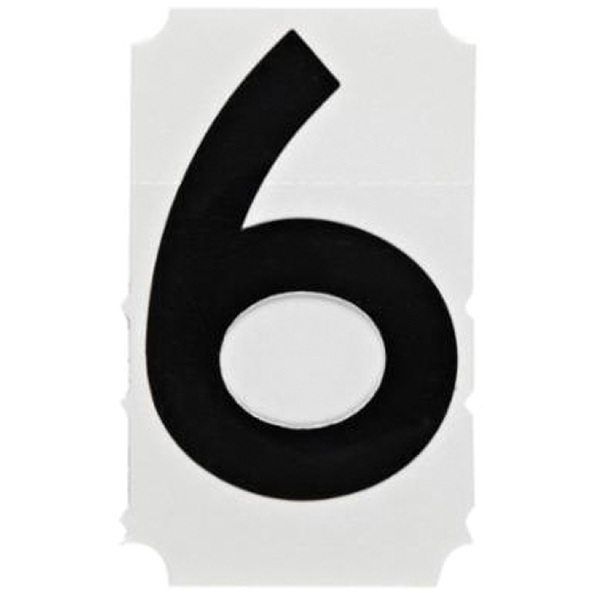 Étiquettes de lettres et chiffres gothiques individuels Quick-AlignMD, 6, 4" h, Noir