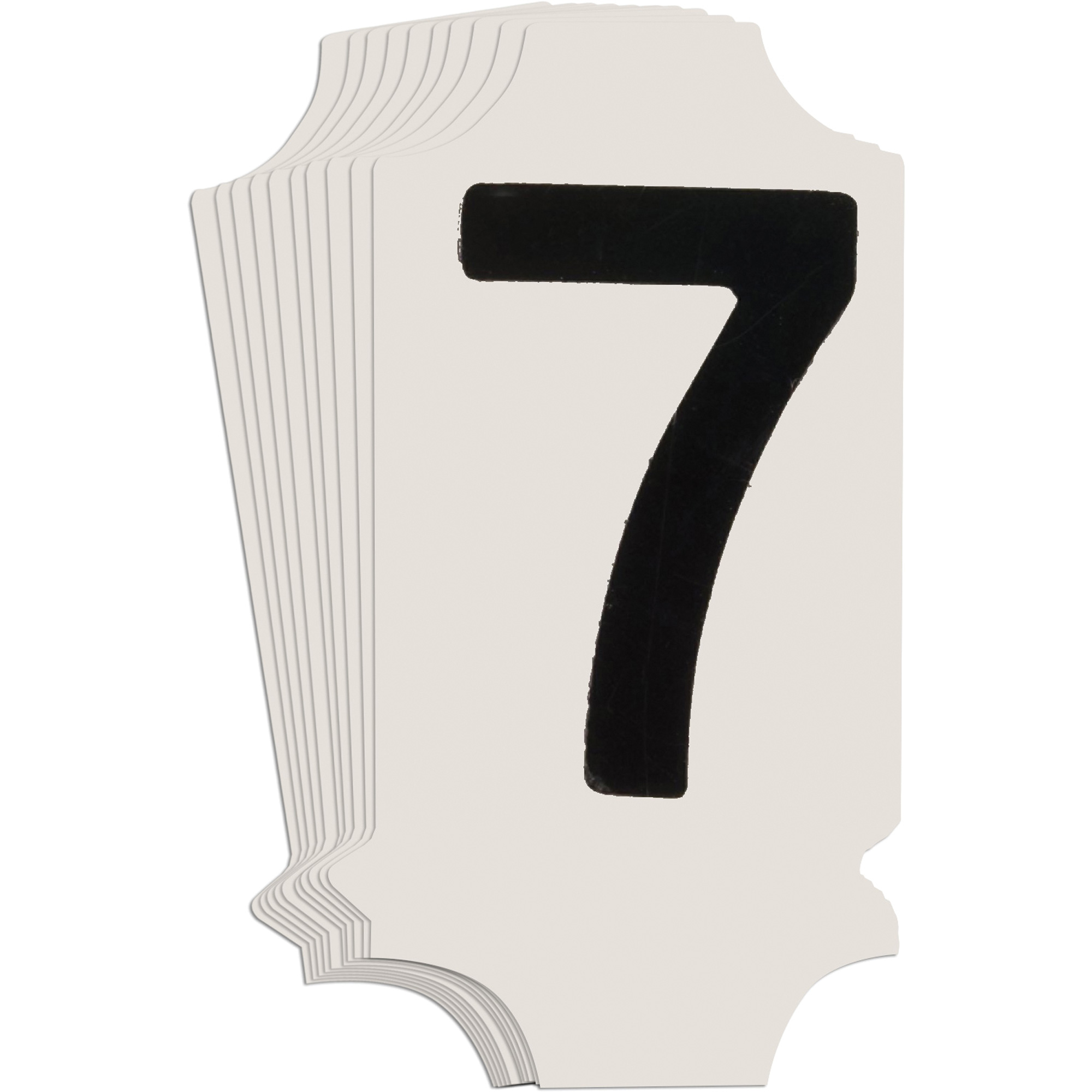 Étiquettes de lettres et chiffres gothiques individuels Quick-AlignMD, 7, 1" h, Noir
