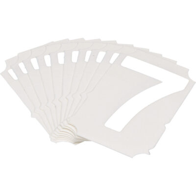 Étiquettes de lettres et chiffres gothiques individuels Quick-AlignMD, 7, 2" h, Blanc