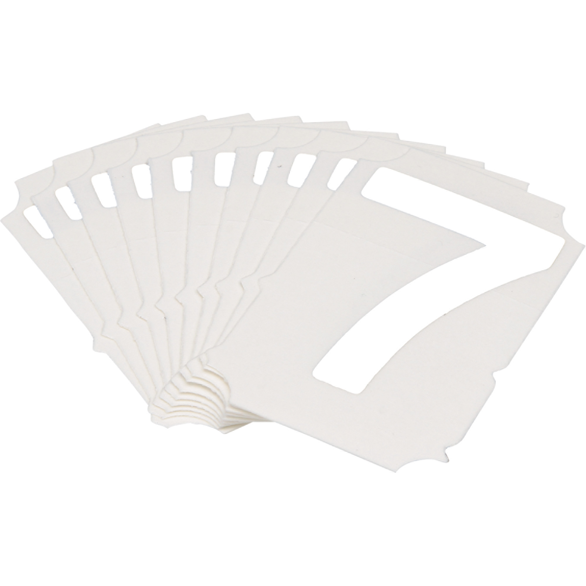 Étiquettes de lettres et chiffres gothiques individuels Quick-AlignMD, 7, 2" h, Blanc