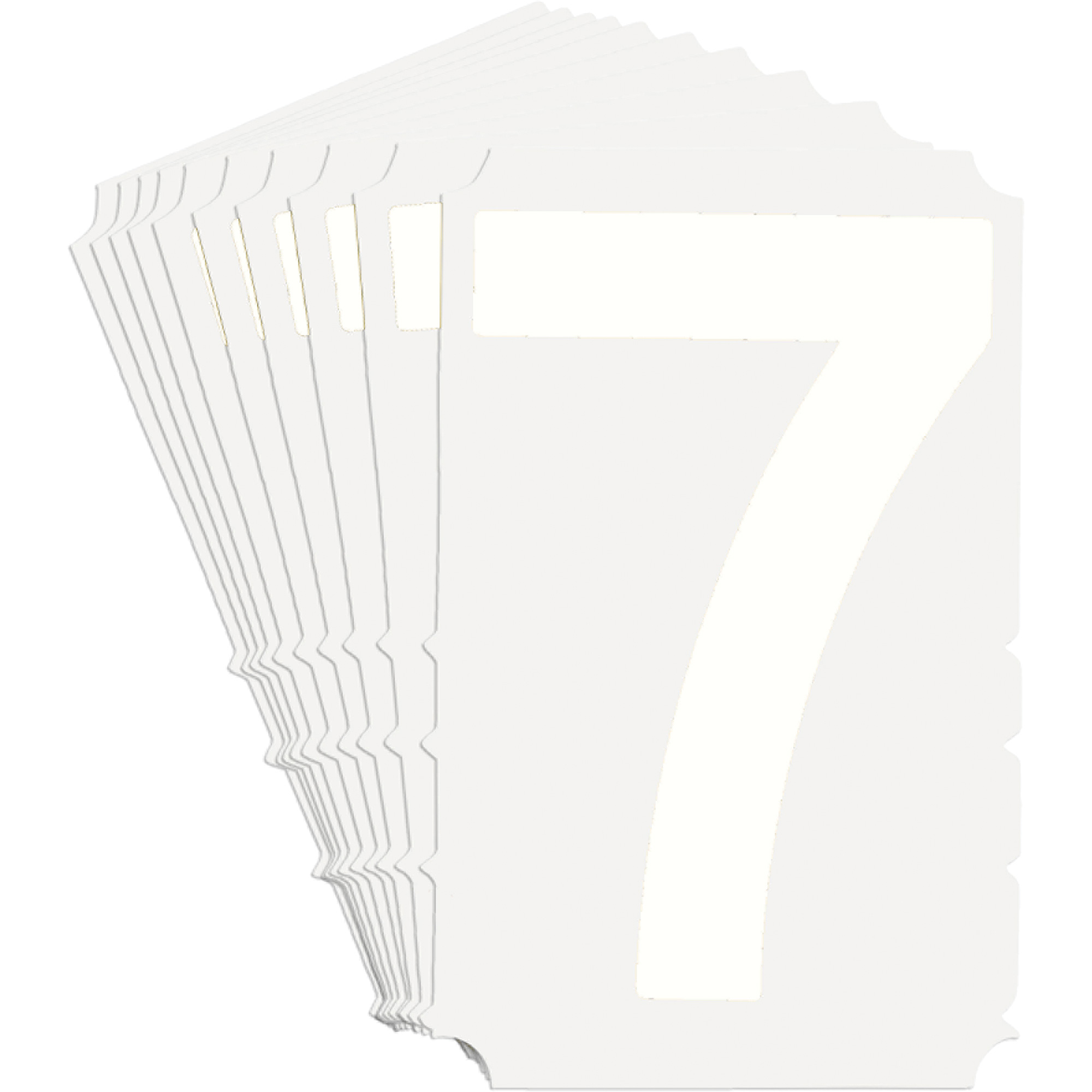 Étiquettes de lettres et chiffres gothiques individuels Quick-AlignMD, 7, 3" h, Blanc