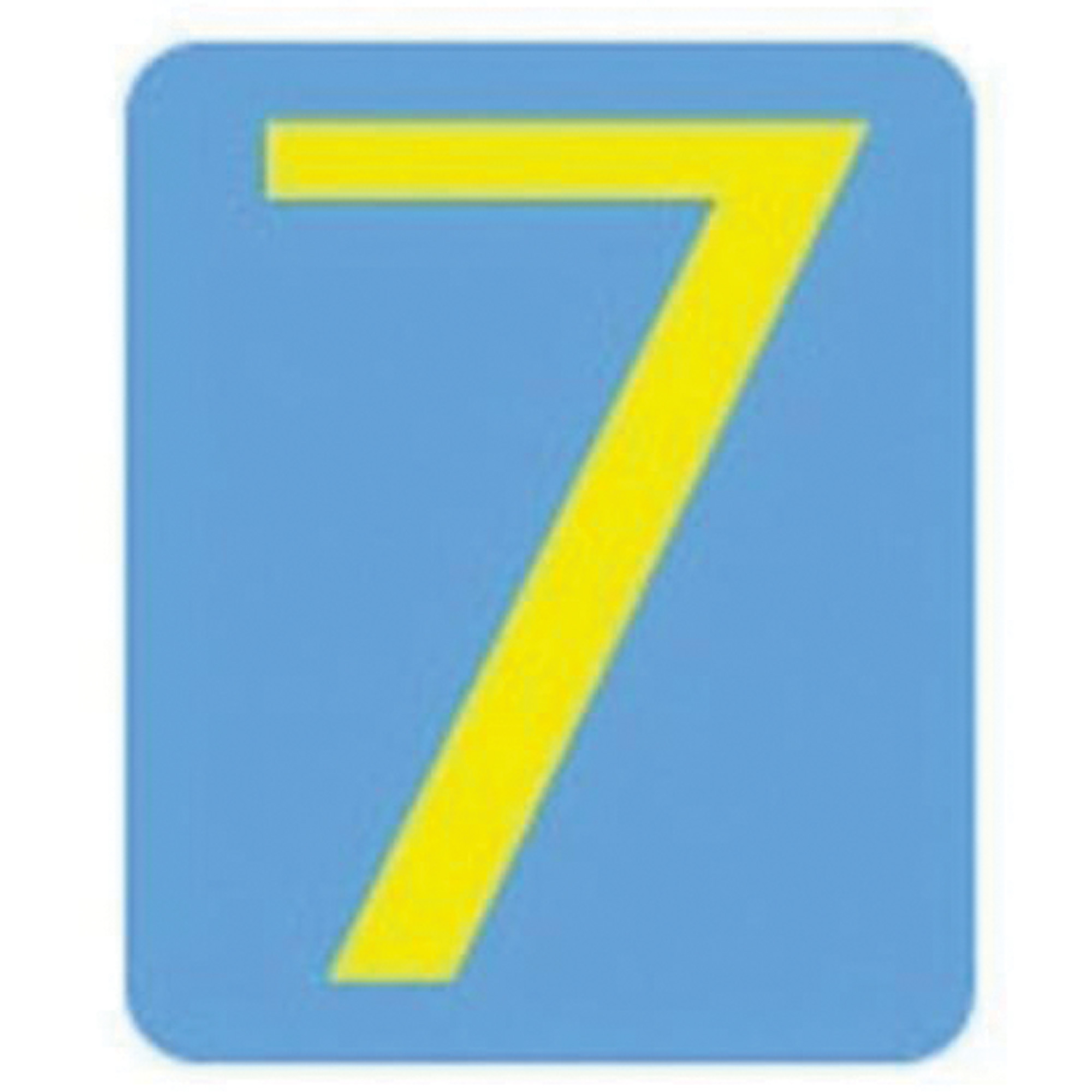 Étiquettes de lettres et chiffres gothiques individuels Quick-AlignMD, 7, 3" h, Jaune