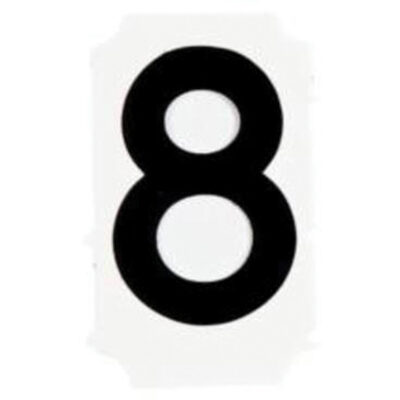 Étiquettes de lettres et chiffres gothiques individuels Quick-AlignMD, 8, 1" h, Noir