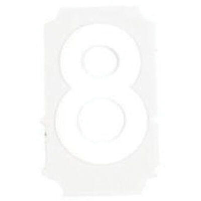 Étiquettes de lettres et chiffres gothiques individuels Quick-AlignMD, 8, 2" h, Blanc