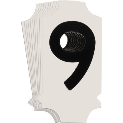 Étiquettes de lettres et chiffres gothiques individuels Quick-AlignMD, 9, 1" h, Noir
