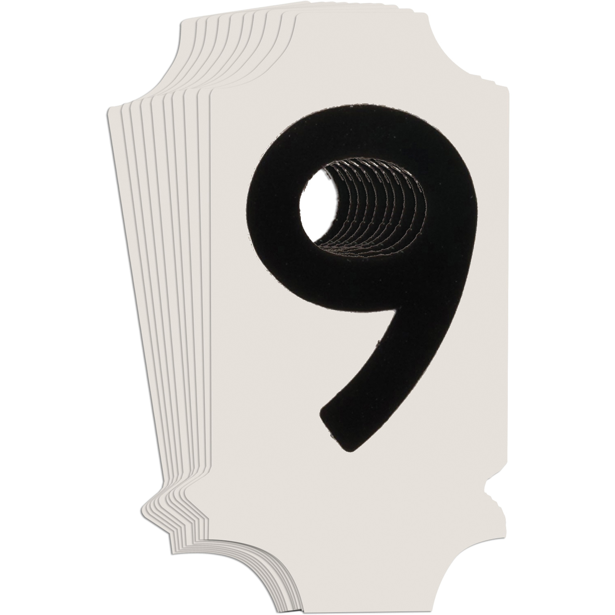 Étiquettes de lettres et chiffres gothiques individuels Quick-AlignMD, 9, 1" h, Noir