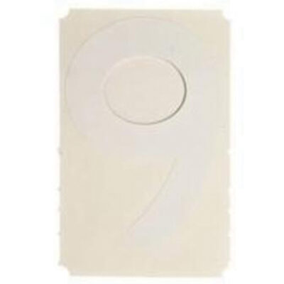 Étiquettes de lettres et chiffres gothiques individuels Quick-AlignMD, 9, 2" h, Blanc