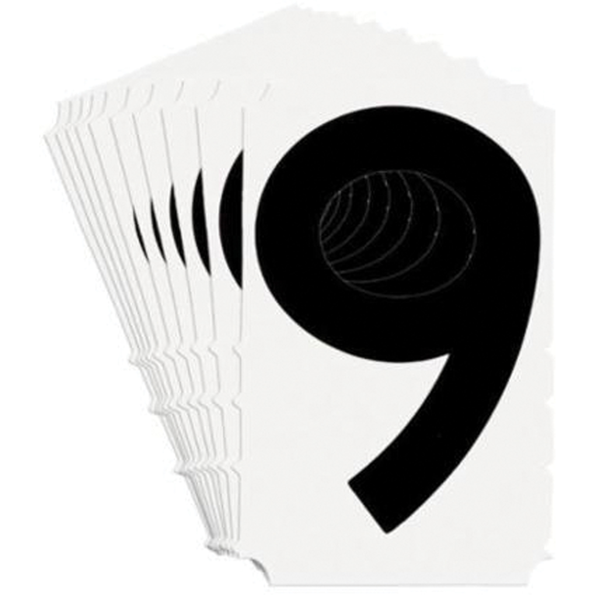 Étiquettes de lettres et chiffres gothiques individuels Quick-AlignMD, 9, 3" h, Noir