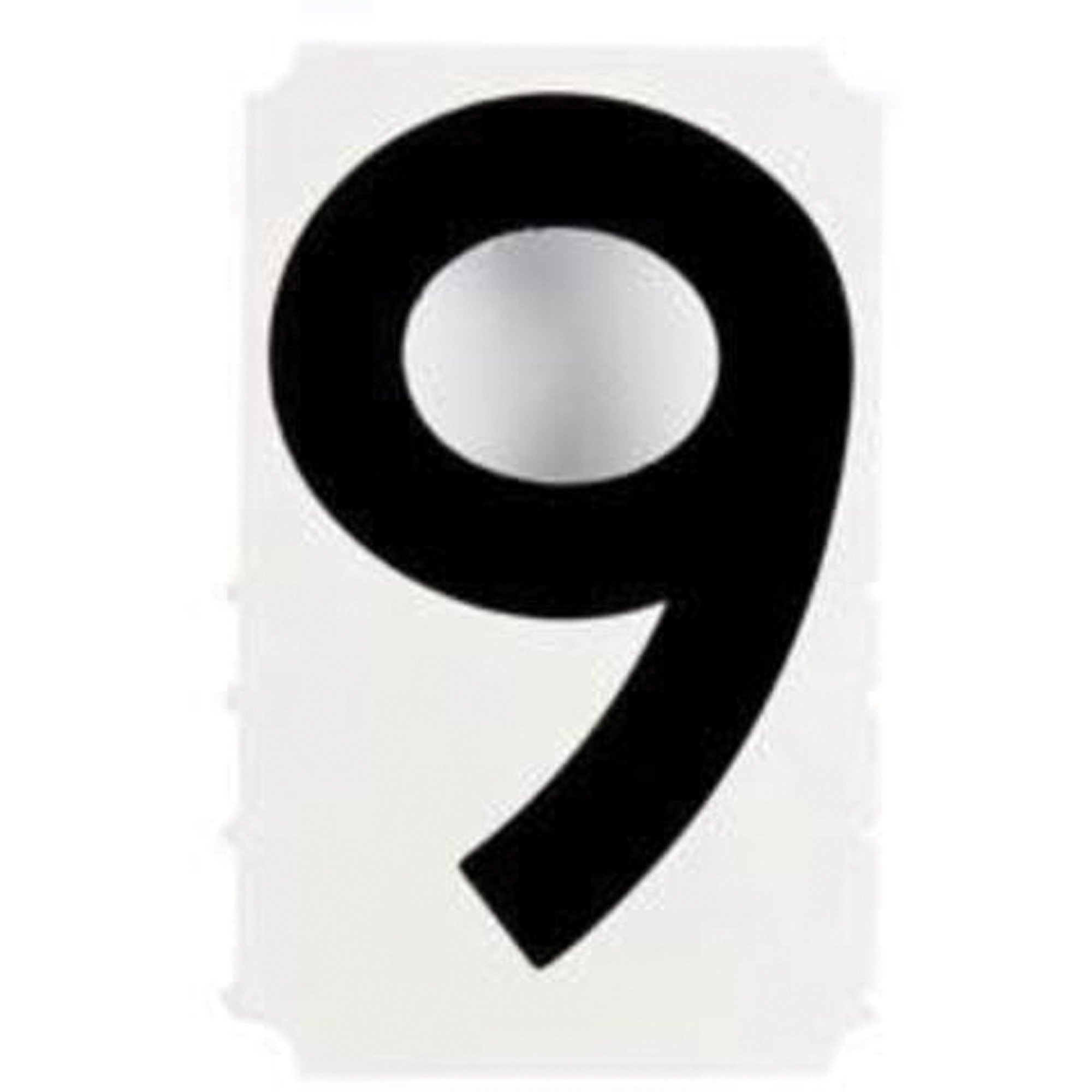 Étiquettes de lettres et chiffres gothiques individuels Quick-AlignMD, 9, 4" h, Noir
