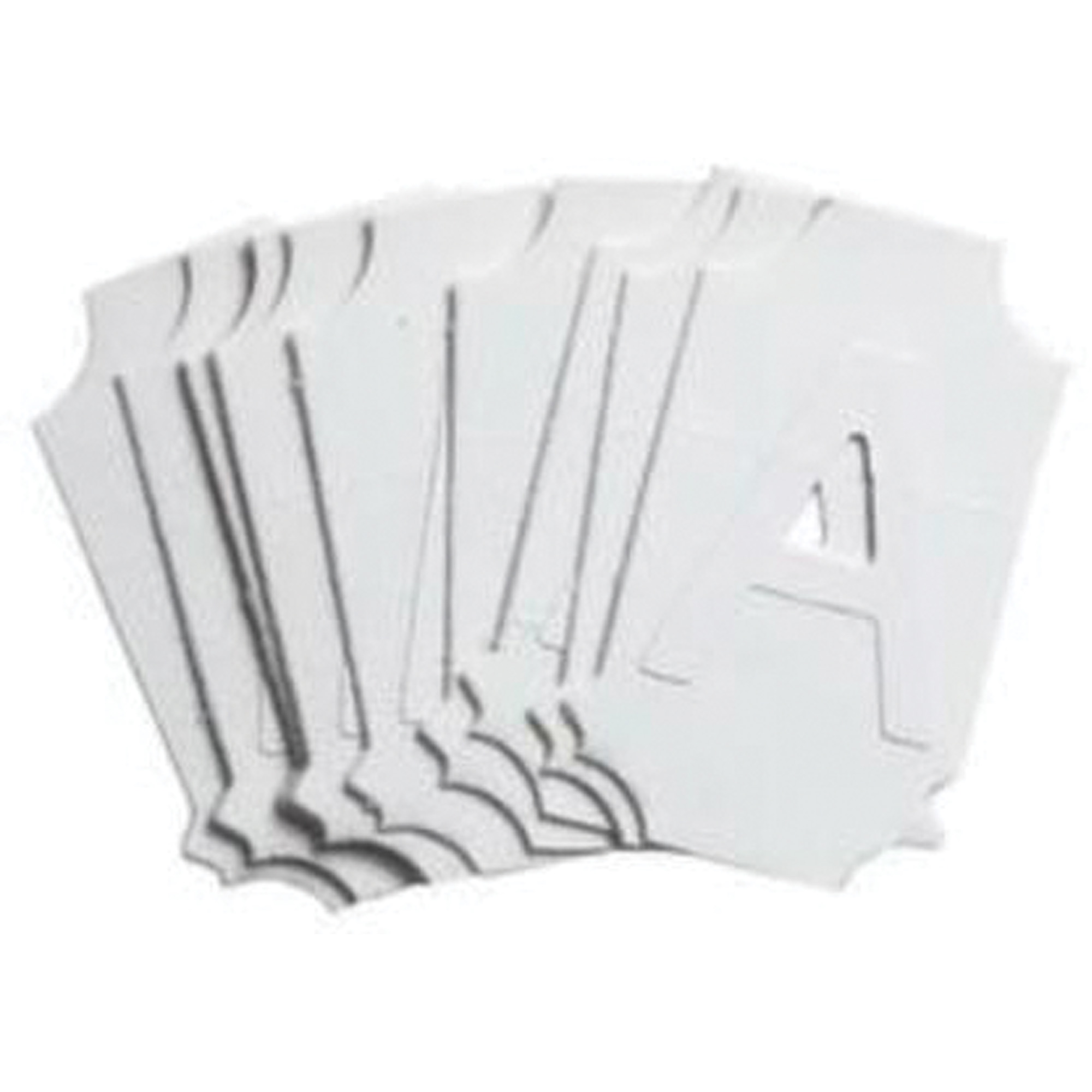 Étiquettes de lettres et chiffres gothiques individuels Quick-AlignMD, A, 2" h, Blanc
