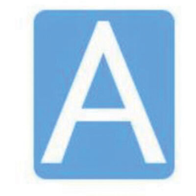 Étiquettes de lettres et chiffres gothiques individuels Quick-AlignMD, A, 6" h, Blanc