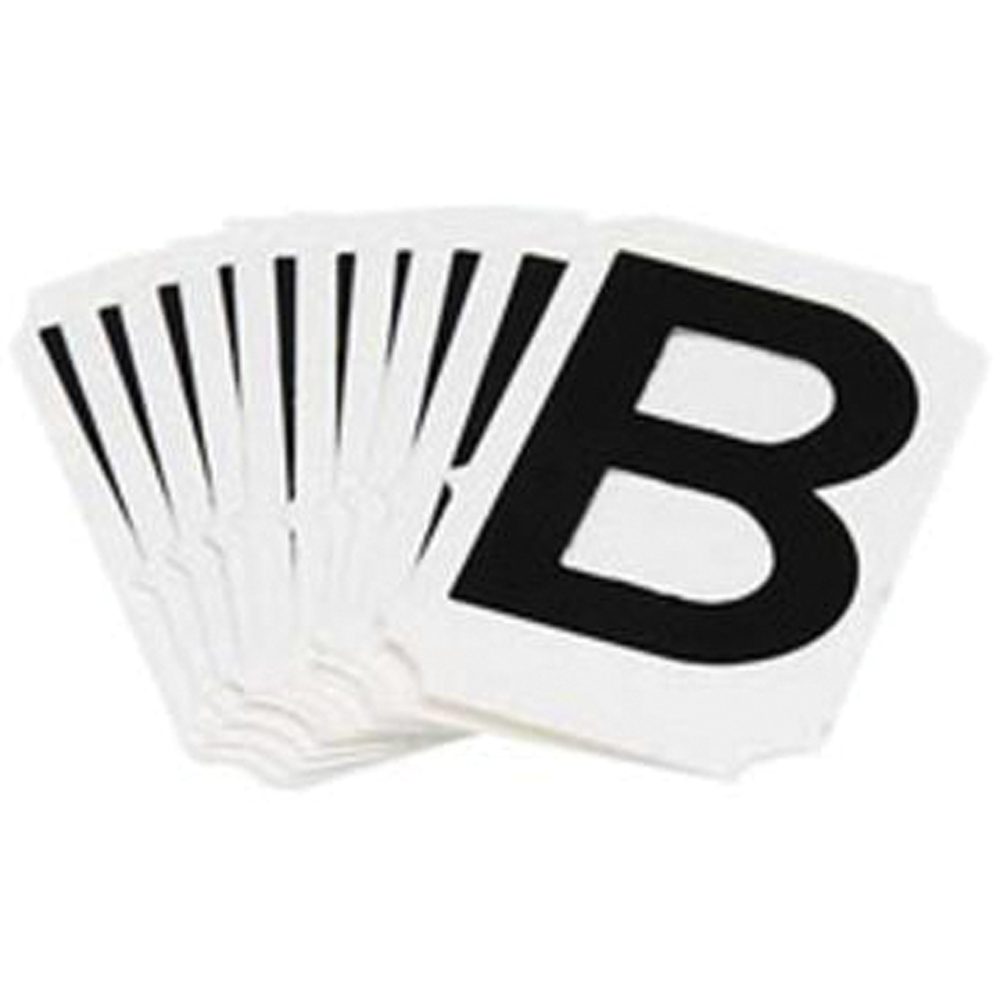 Étiquettes de lettres et chiffres gothiques individuels Quick-AlignMD, B, 2" h, Noir