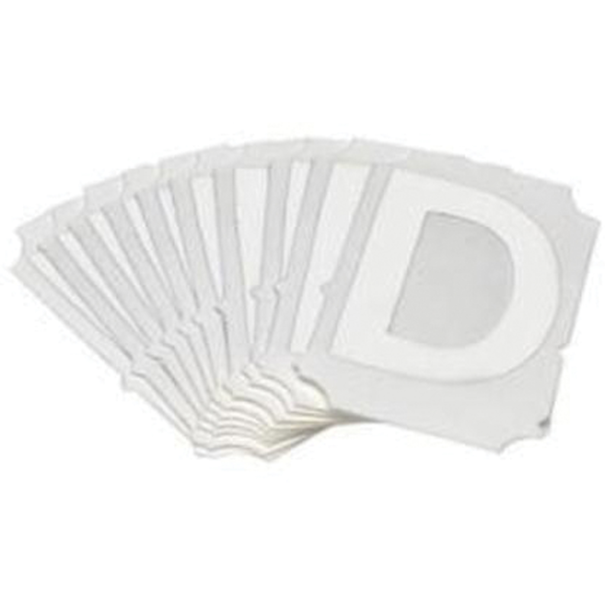Étiquettes de lettres et chiffres gothiques individuels Quick-AlignMD, D, 2" h, Blanc