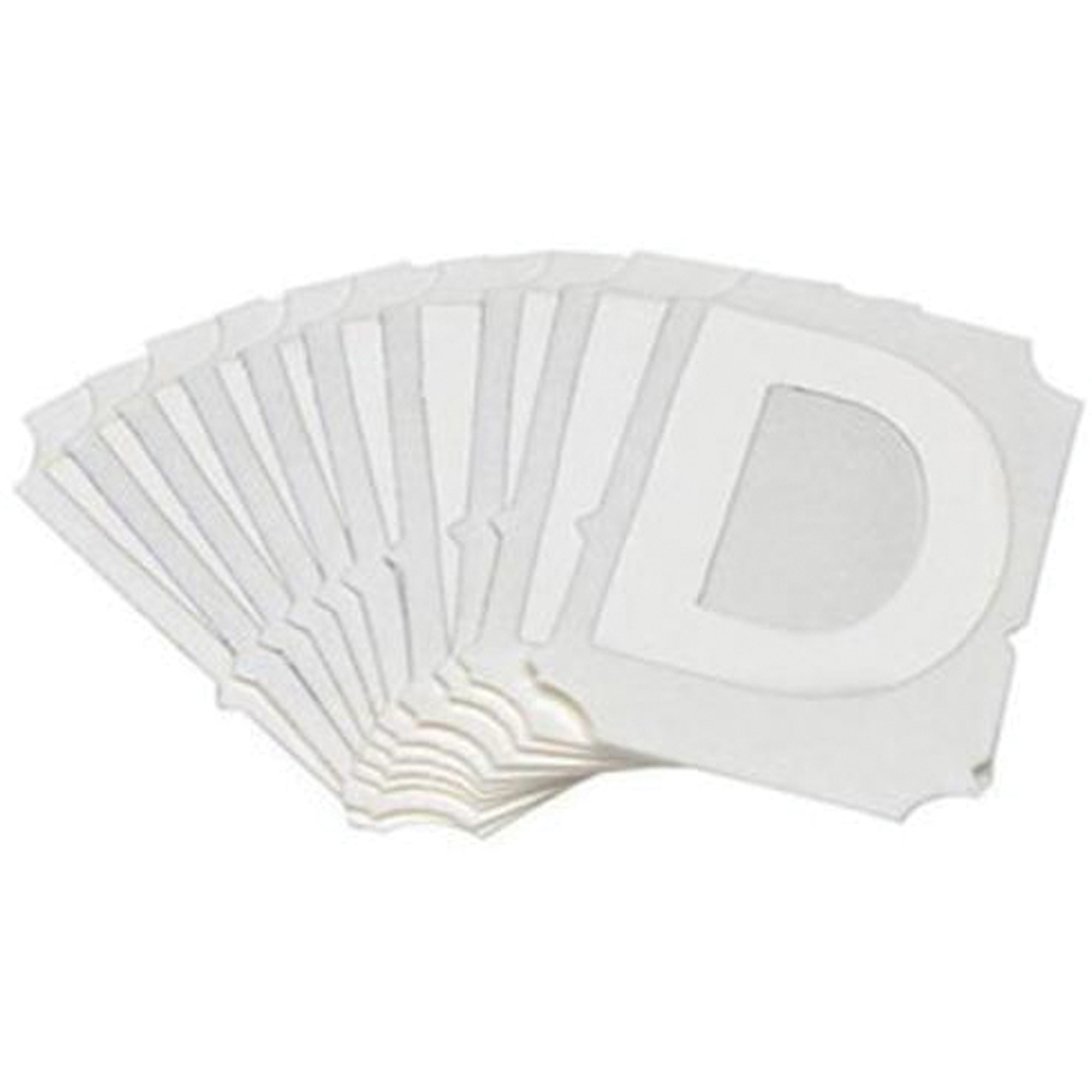 Étiquettes de lettres et chiffres gothiques individuels Quick-AlignMD, D, 3" h, Blanc