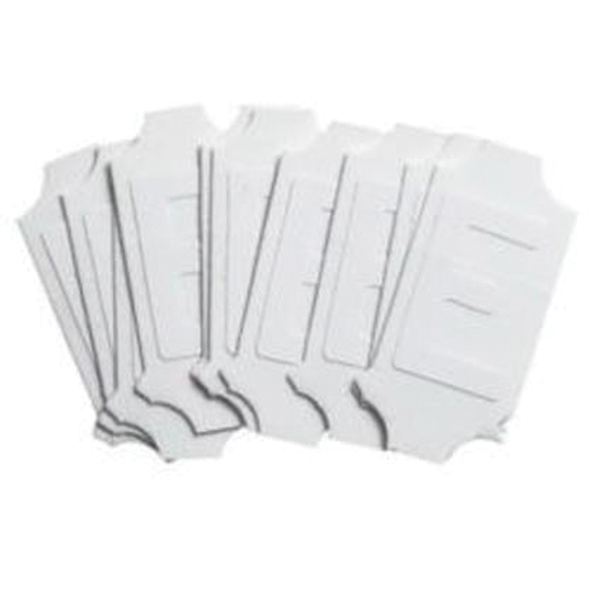 Étiquettes de lettres et chiffres gothiques individuels Quick-AlignMD, E, 2" h, Blanc