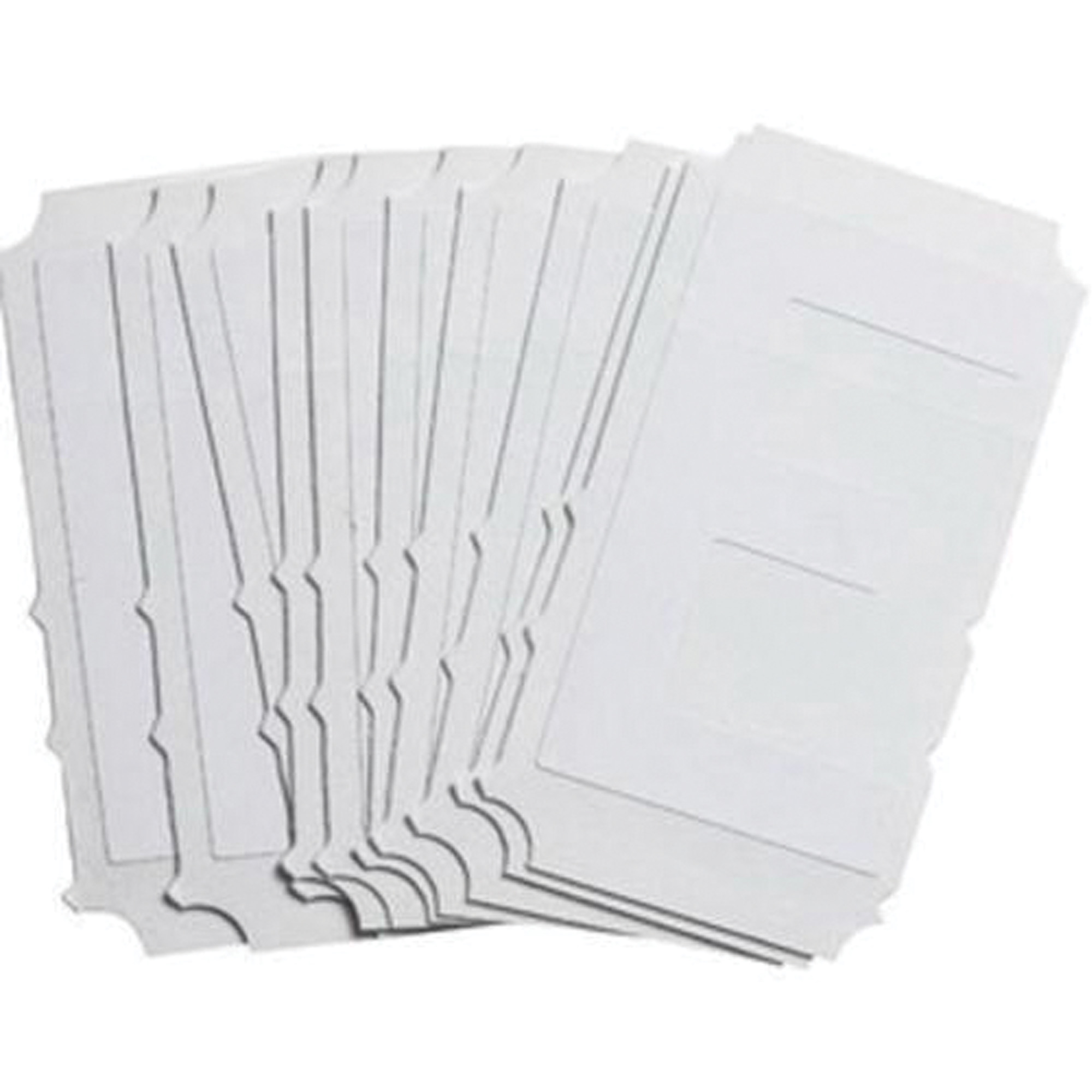 Étiquettes de lettres et chiffres gothiques individuels Quick-AlignMD, E, 3" h, Blanc