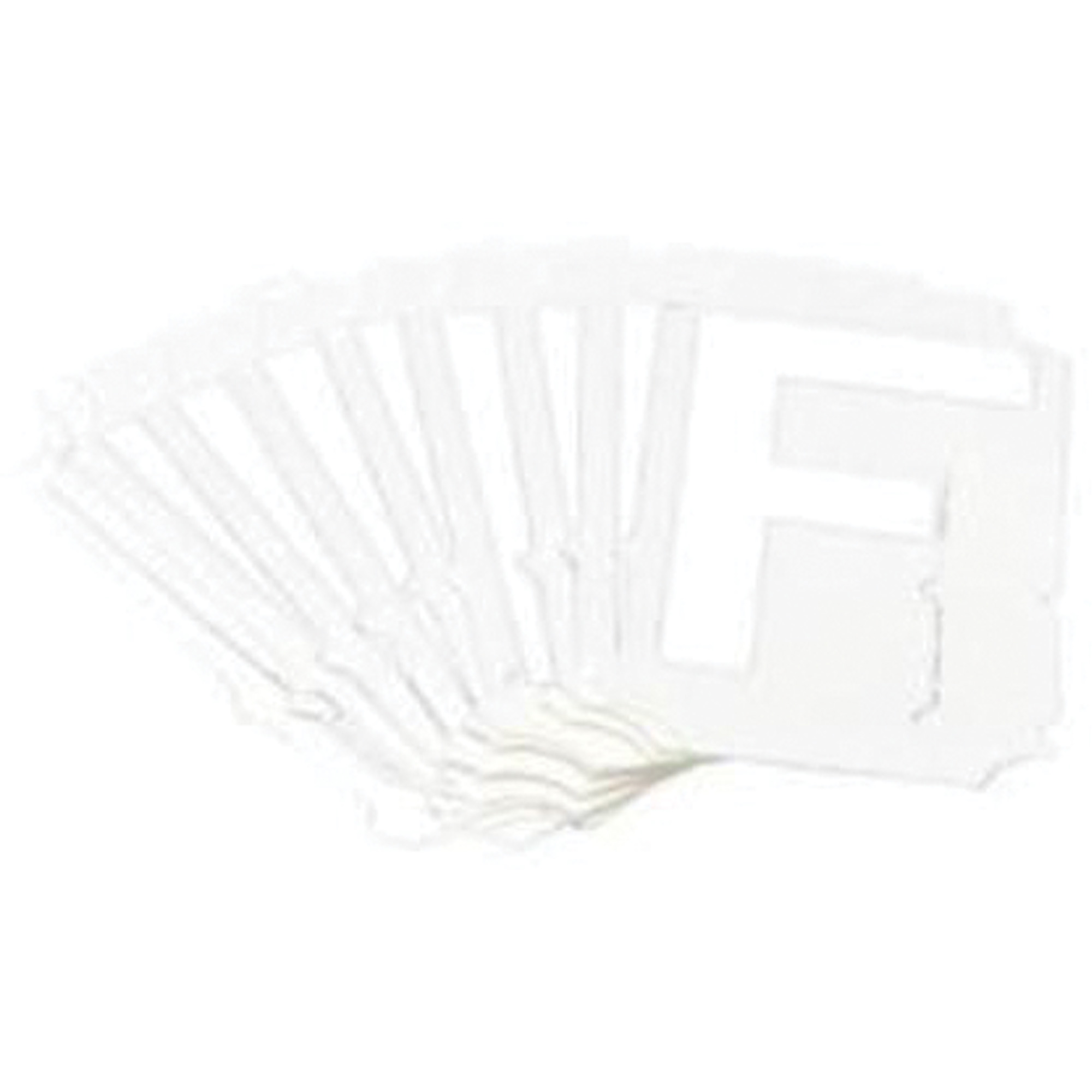 Étiquettes de lettres et chiffres gothiques individuels Quick-AlignMD, F, 2" h, Blanc