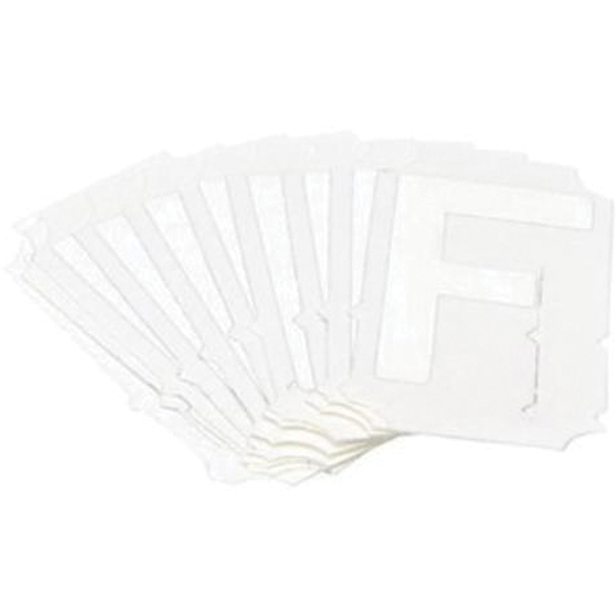 Étiquettes de lettres et chiffres gothiques individuels Quick-AlignMD, F, 3" h, Blanc