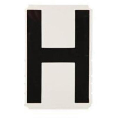 Étiquettes de lettres et chiffres gothiques individuels Quick-AlignMD, H, 2" h, Noir
