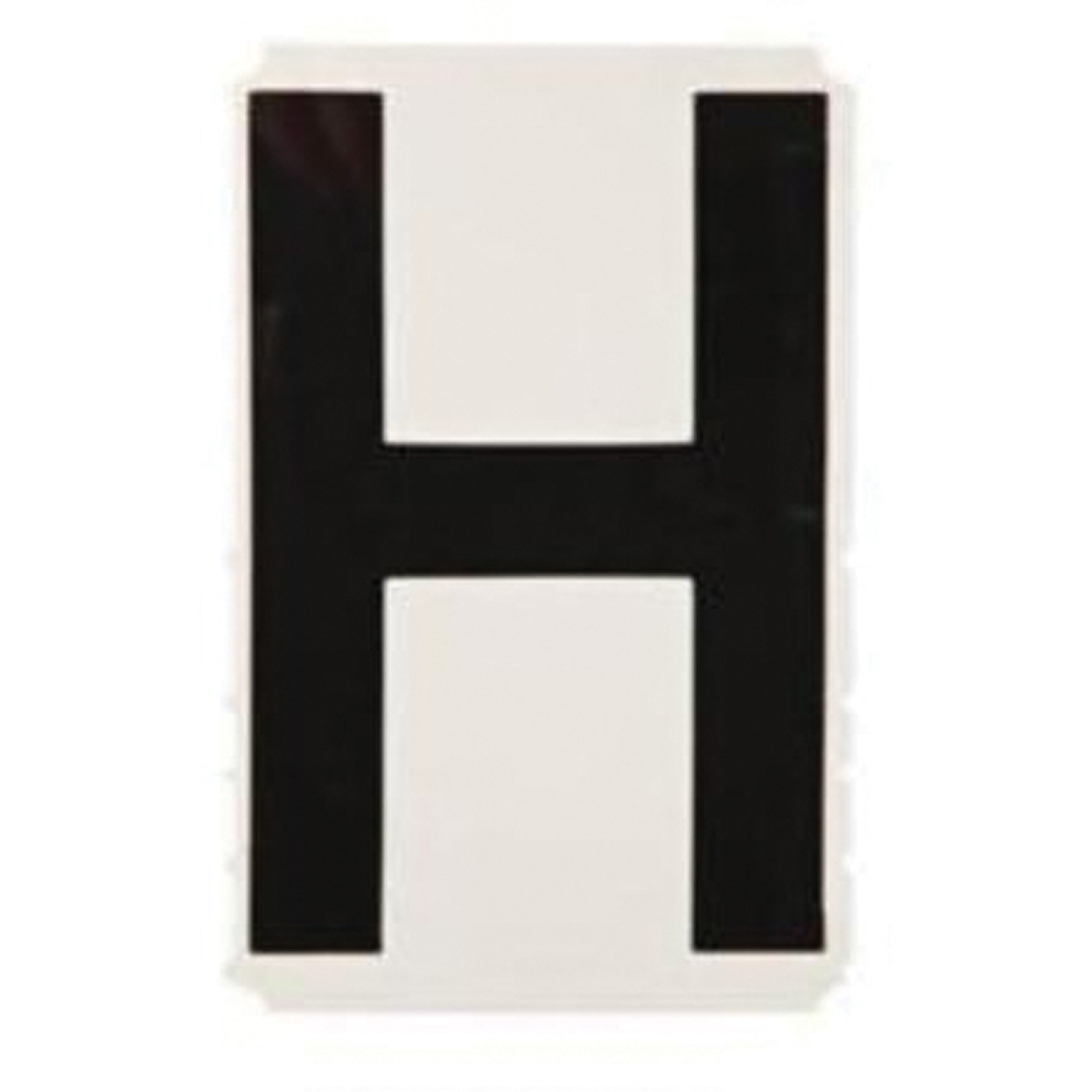 Étiquettes de lettres et chiffres gothiques individuels Quick-AlignMD, H, 2" h, Noir