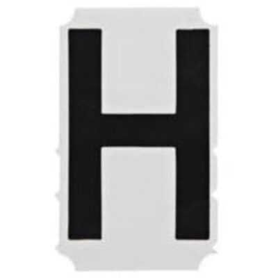 Étiquettes de lettres et chiffres gothiques individuels Quick-AlignMD, H, 3" h, Noir
