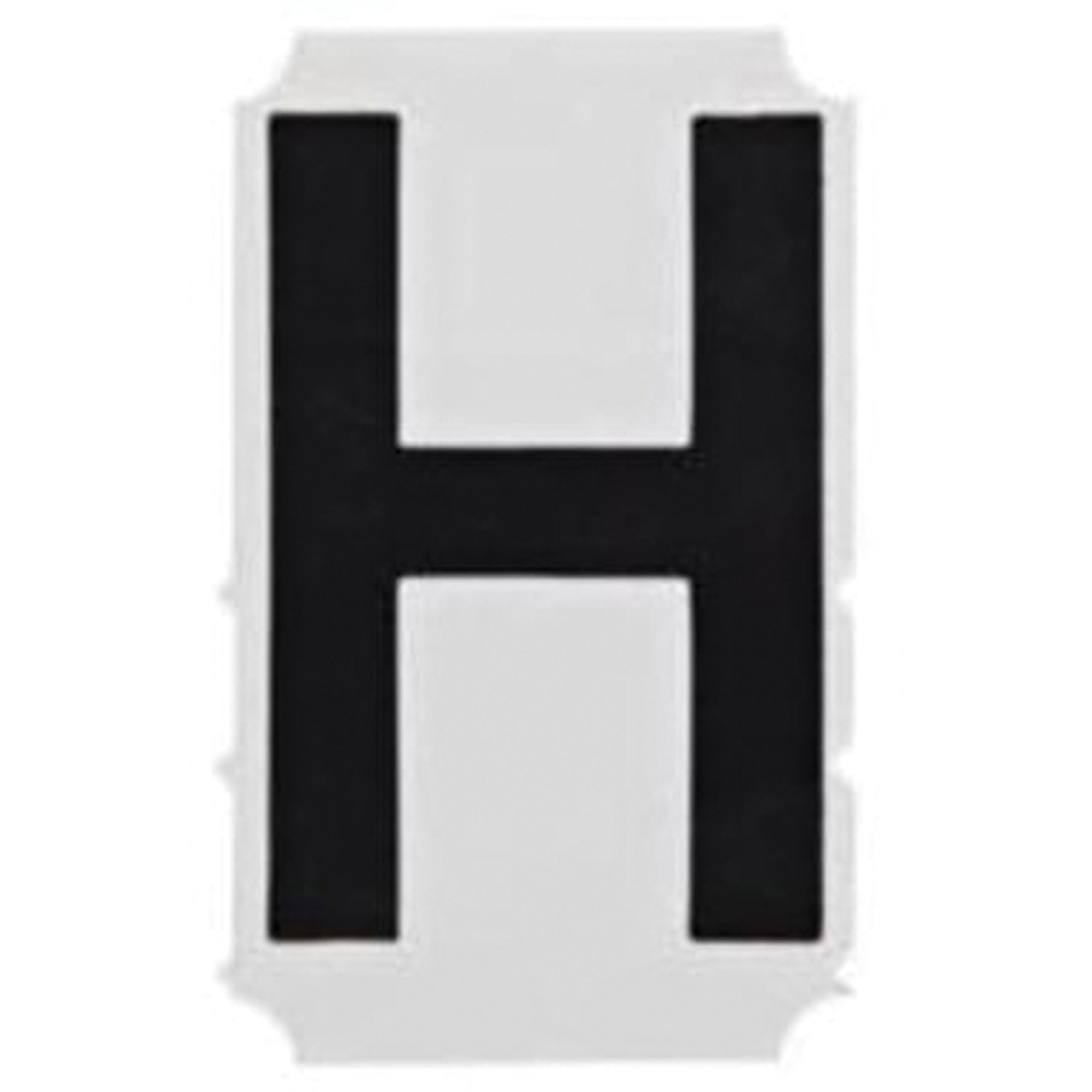 Étiquettes de lettres et chiffres gothiques individuels Quick-AlignMD, H, 3" h, Noir