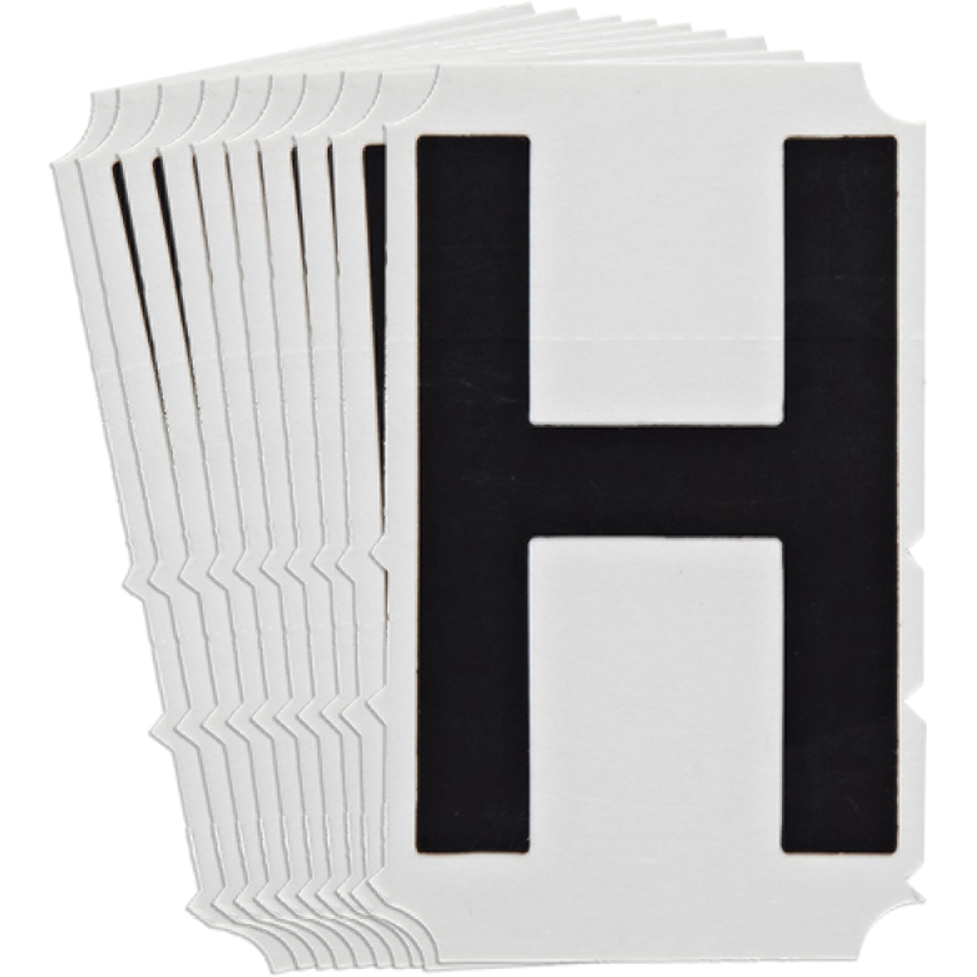 Étiquettes de lettres et chiffres gothiques individuels Quick-AlignMD, H, 4" h, Noir