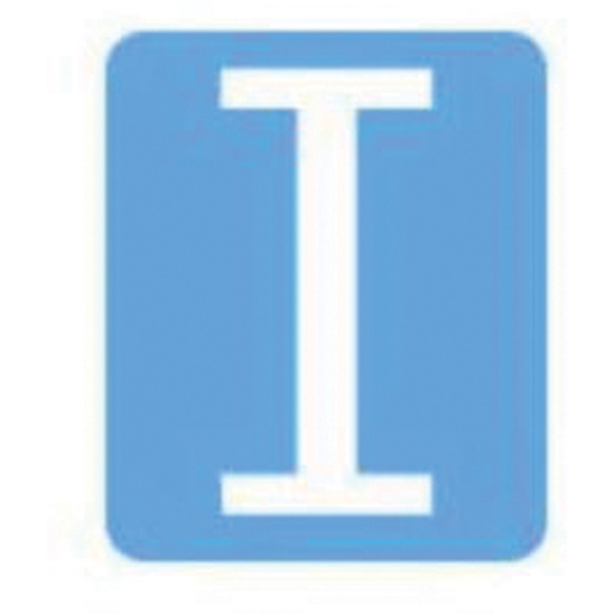 Étiquettes de lettres et chiffres gothiques individuels Quick-AlignMD, I, 2" h, Blanc