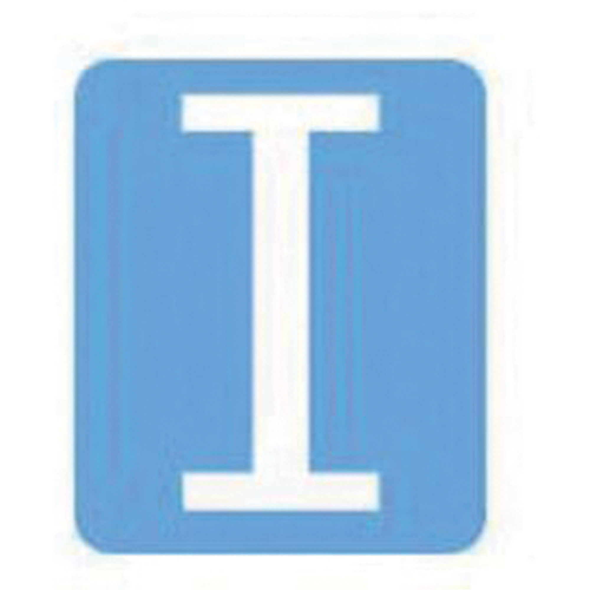 Étiquettes de lettres et chiffres gothiques individuels Quick-AlignMD, I, 3" h, Blanc