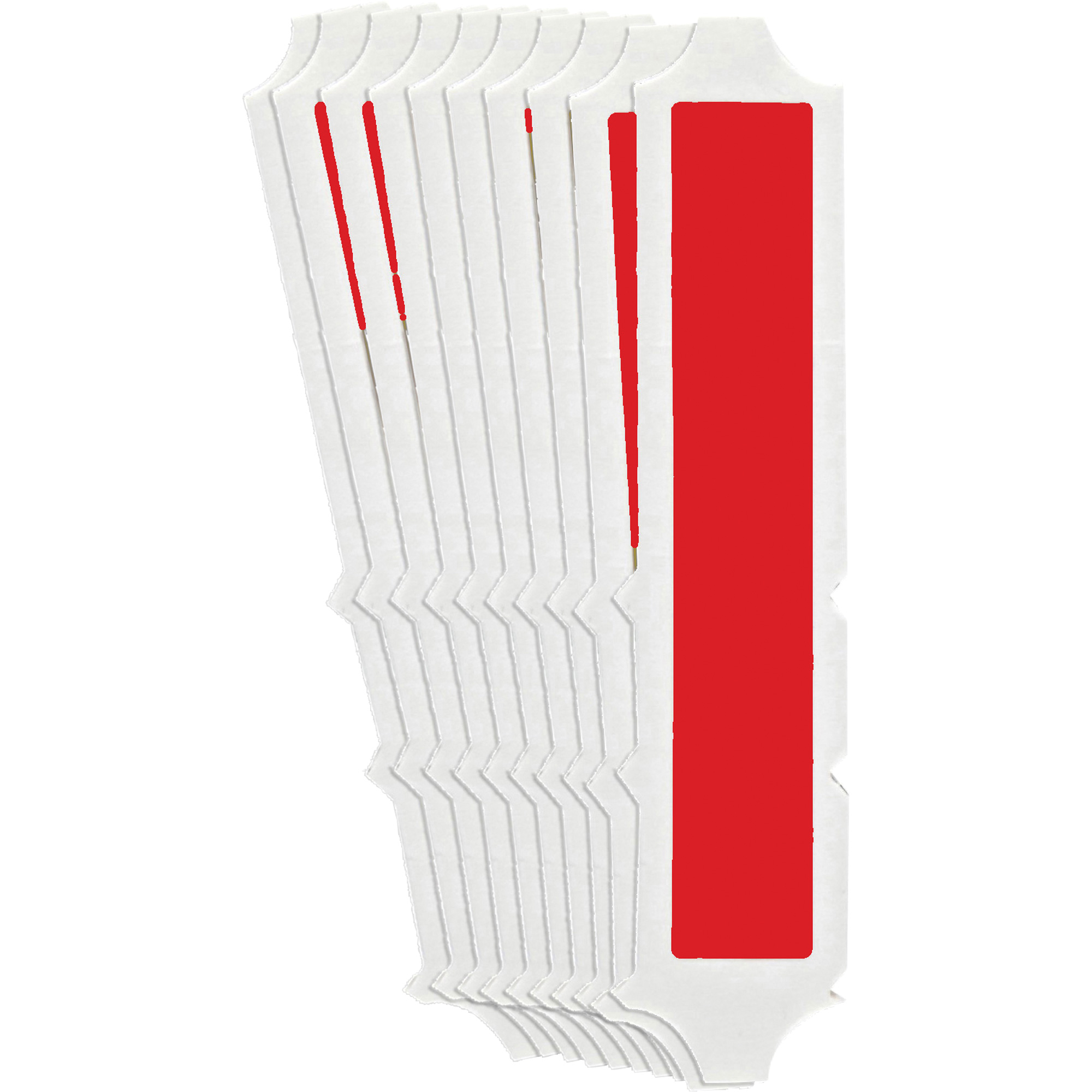 Étiquettes de lettres et chiffres gothiques individuels Quick-AlignMD, I, 4" h, Rouge