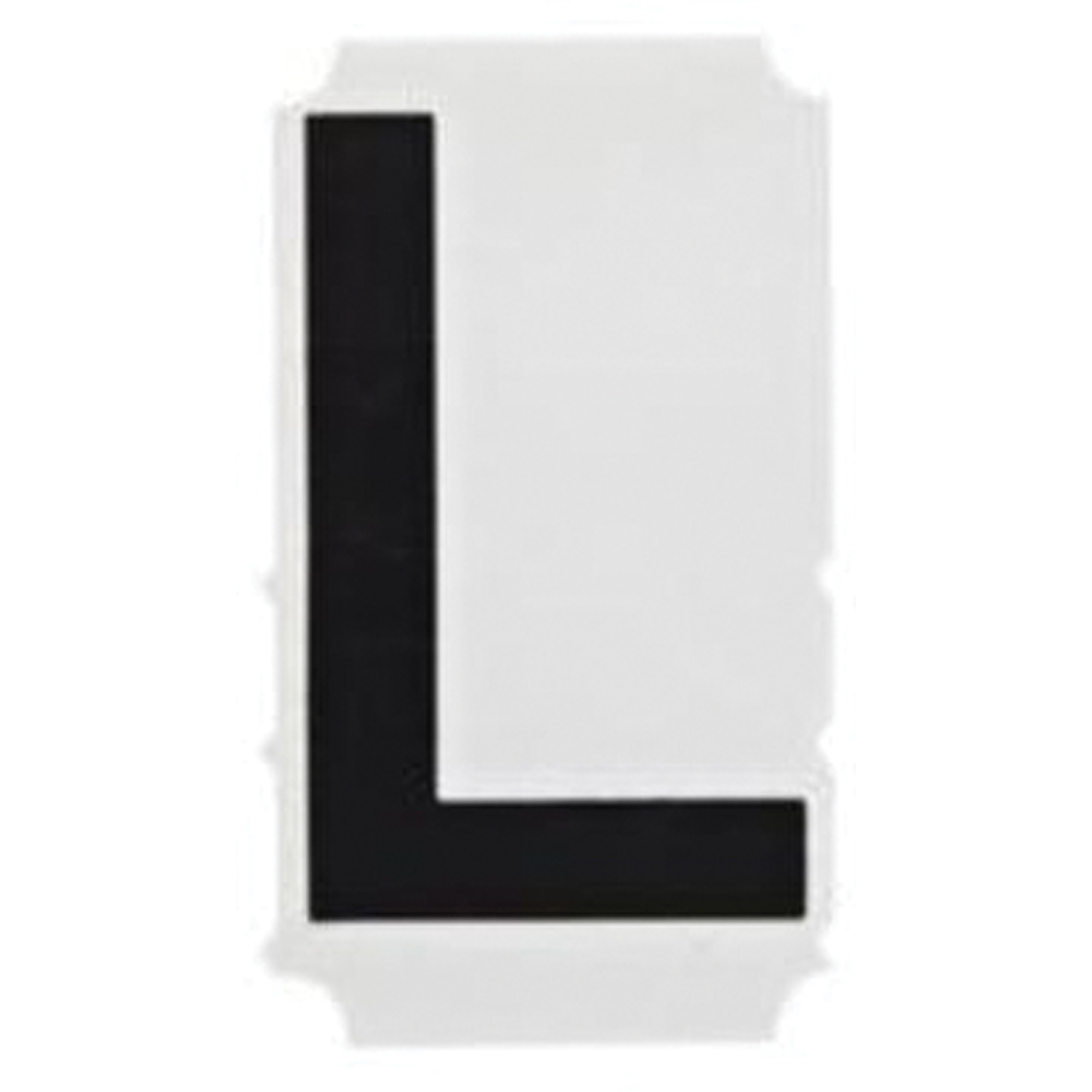 Étiquettes de lettres et chiffres gothiques individuels Quick-AlignMD, L, 1" h, Noir