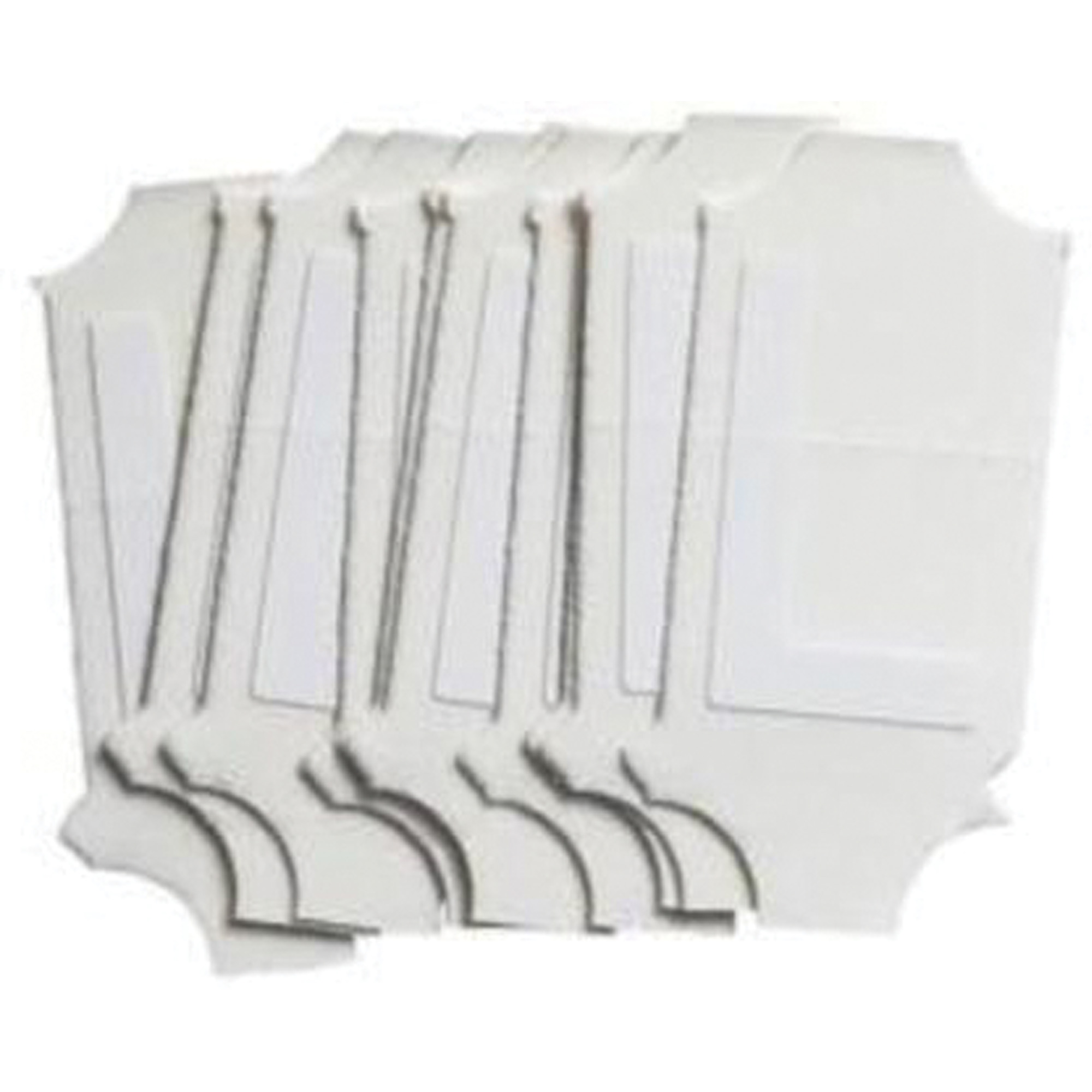 Étiquettes de lettres et chiffres gothiques individuels Quick-AlignMD, L, 2" h, Blanc