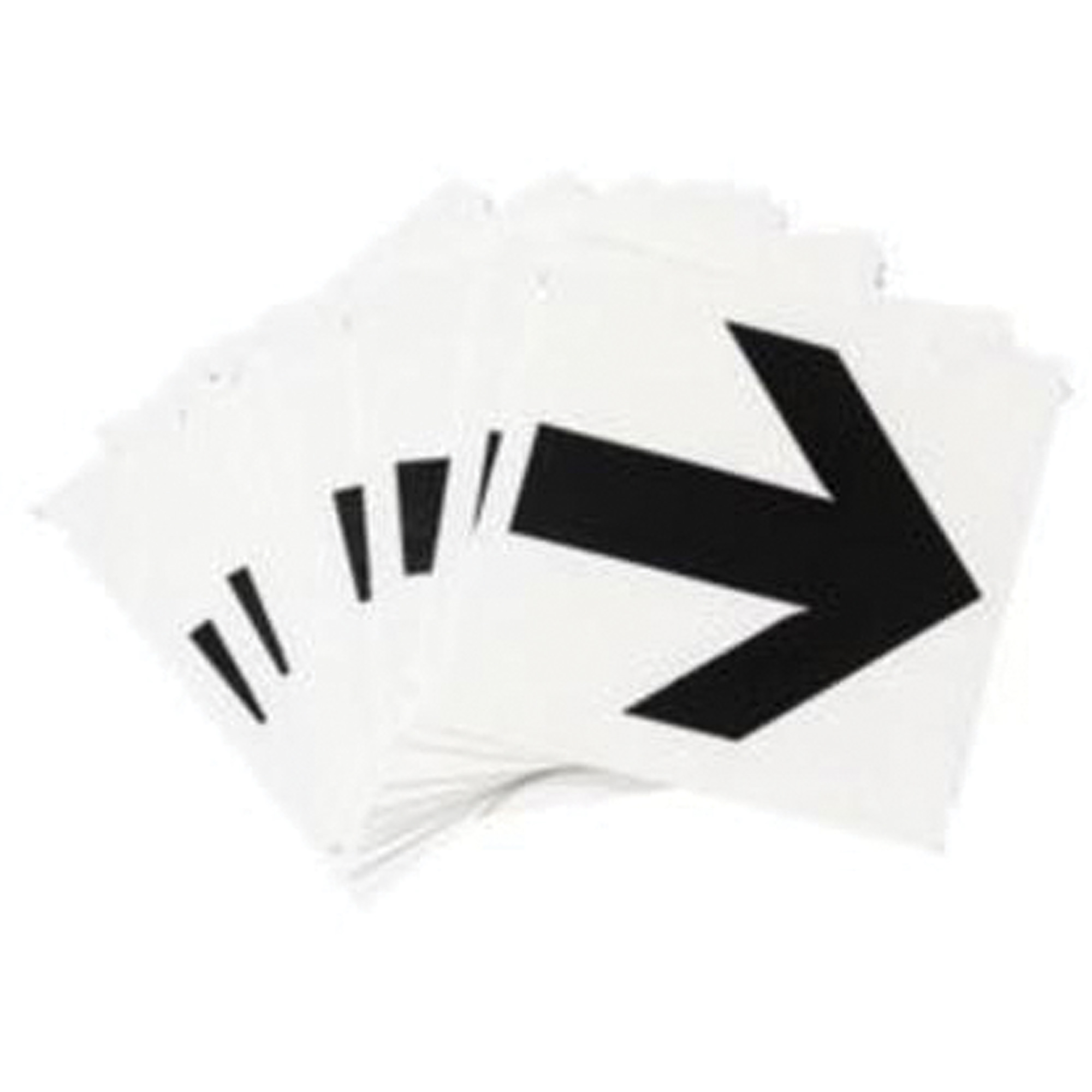 Étiquettes de lettres et chiffres gothiques individuels Quick-AlignMD, Symbole de flèche, 1" h, Noir