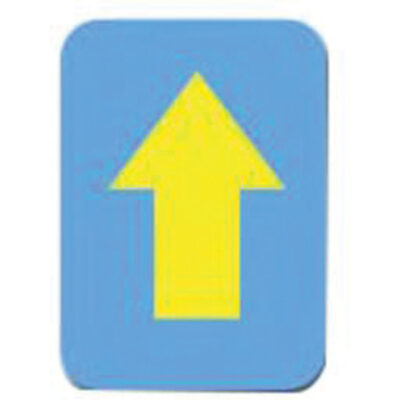 Étiquettes de lettres et chiffres gothiques individuels Quick-AlignMD, Symbole de flèche, 2" h, Jaune