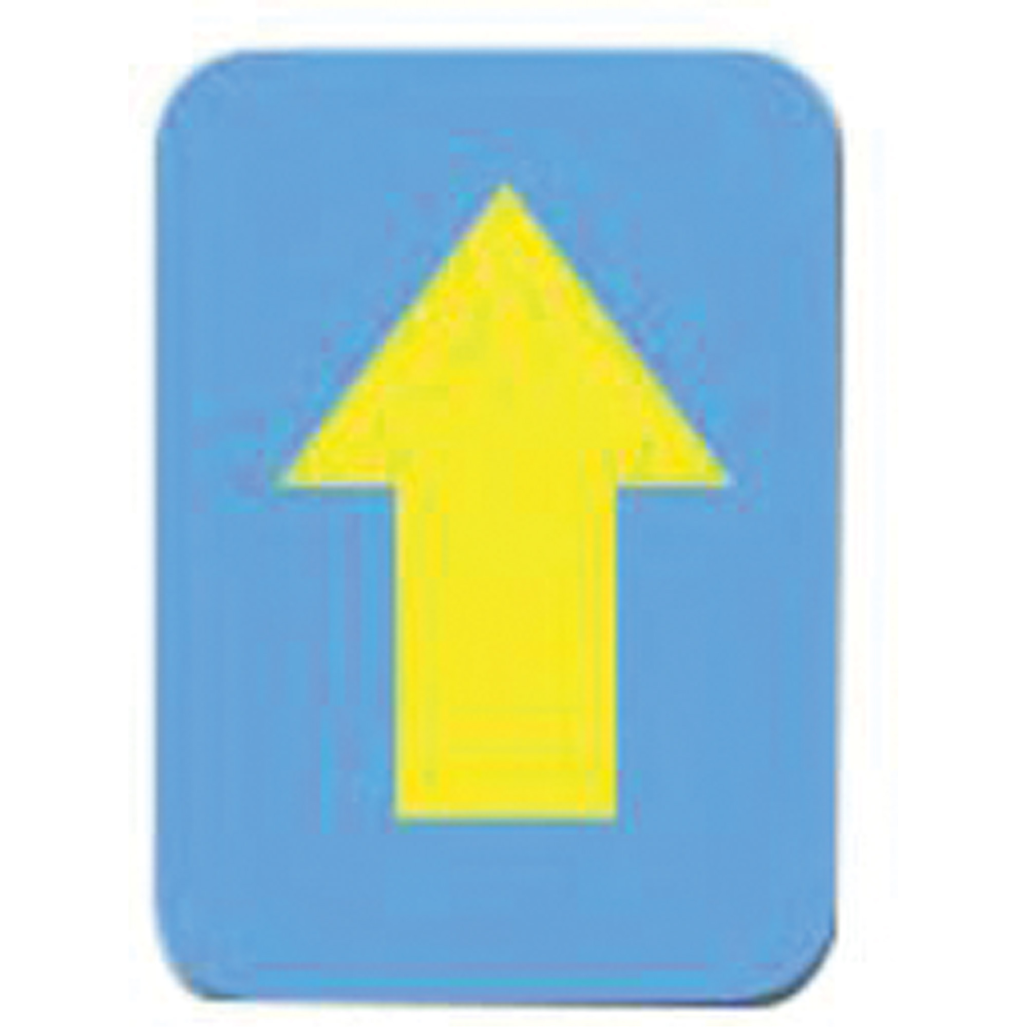 Étiquettes de lettres et chiffres gothiques individuels Quick-AlignMD, Symbole de flèche, 2" h, Jaune